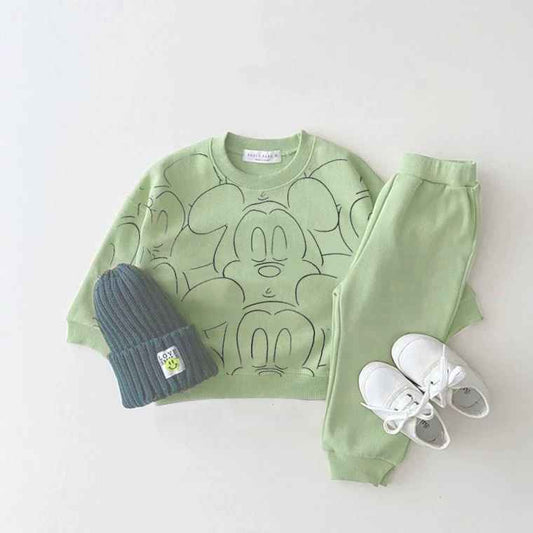 Adorable Cartoon Baby Outfits Green