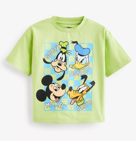 Disney Cartoon T-Shirts for Kids Ages 1-4 – Summer Short Sleeve Tops (green)