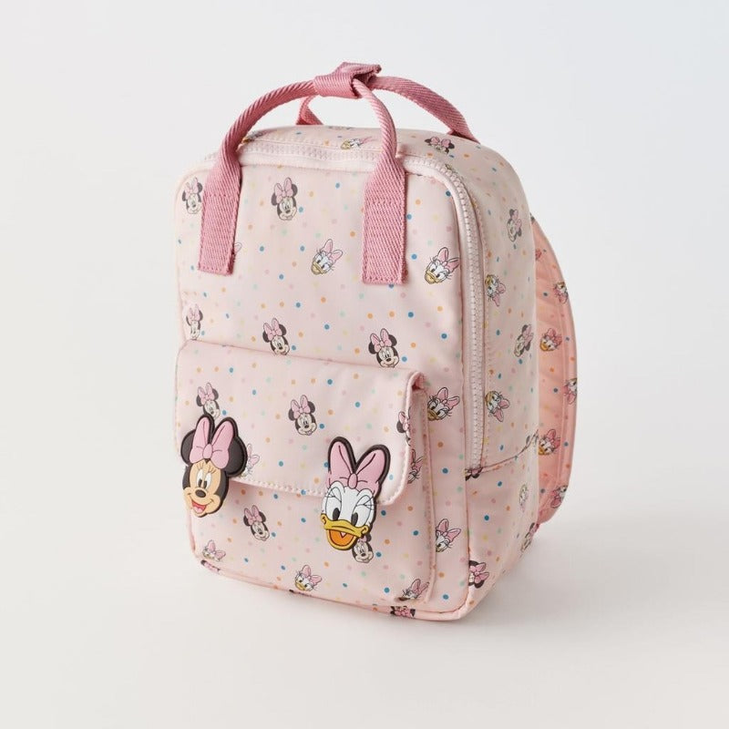 Disney Minnie 2025 Cute Children's Backpack - Mini School Bag for Boys & Girls, Trendy Shoulder Bag for Kids