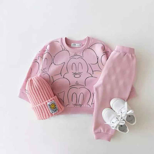 Adorable Cartoon Baby Outfits Pink