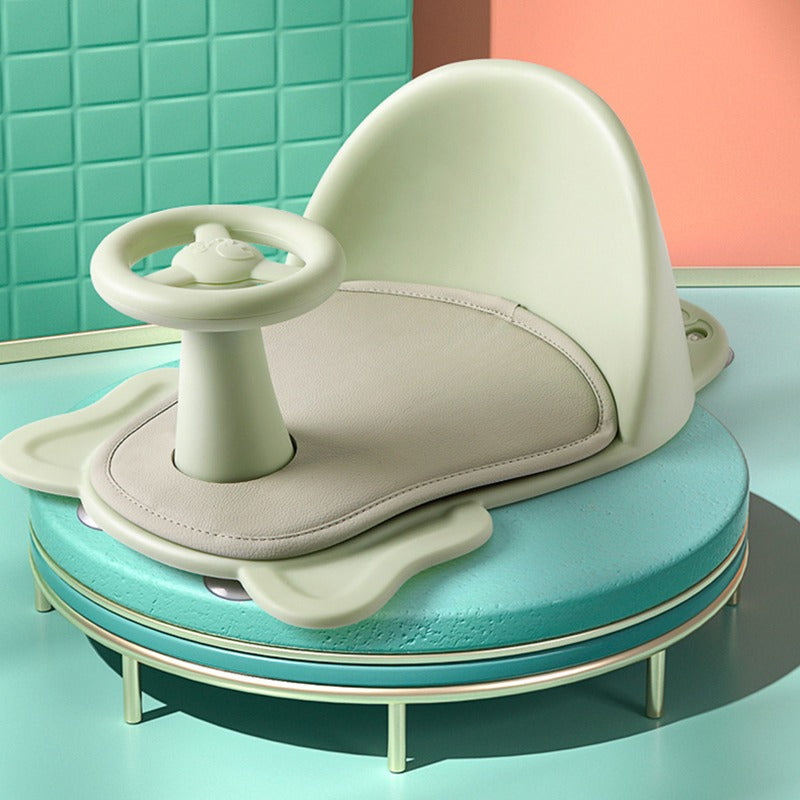 Anti-Slip Baby Bath Seat - Safe & Comfortable for Newborns & Toddlers (green)