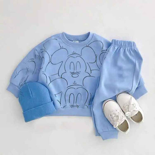 Adorable Cartoon Baby Outfits Blue