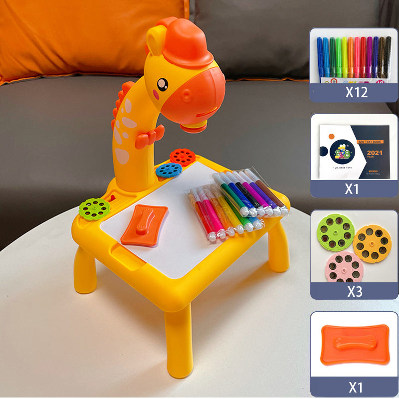 Ignite Creativity with Our Children’s LED Projector Drawing Table