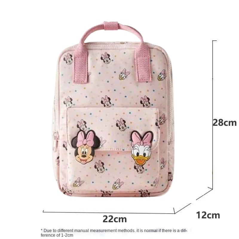 Disney Minnie 2025 Cute Children's Backpack - Mini School Bag for Boys & Girls, Trendy Shoulder Bag for Kids