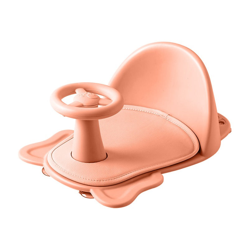 Anti-Slip Baby Bath Seat - Safe & Comfortable for Newborns & Toddlers (Pink)