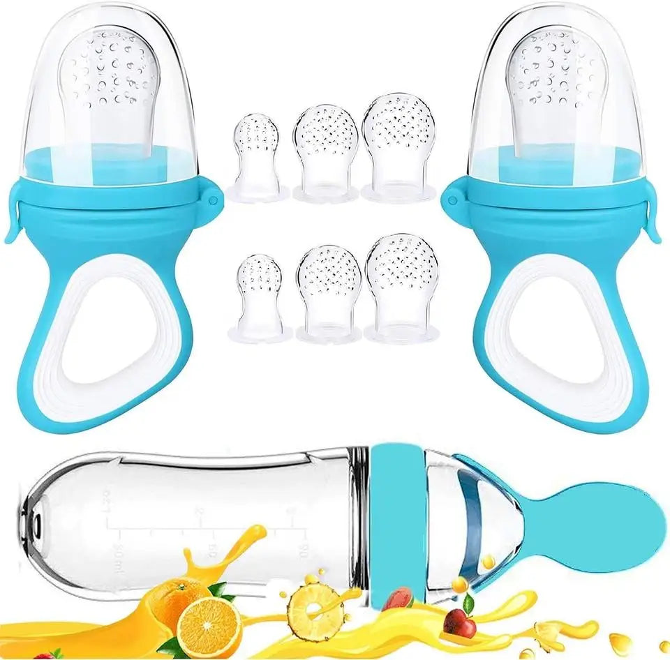 Newborn Food Feeder Bottle with Spoon Attachment